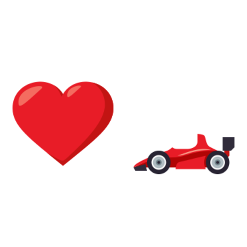 ❤🏎 Emoji Domain EmojiOne rendering
